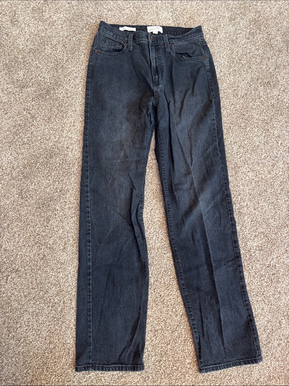 Universal Thread Black High-Rise Straight Jeans